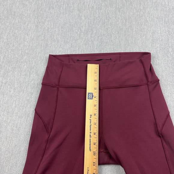 Lululemon Leggings Womens 8 Maroon In Movement 26" 7/8 Tight Yoga Gym Pants - Picture 6 of 12